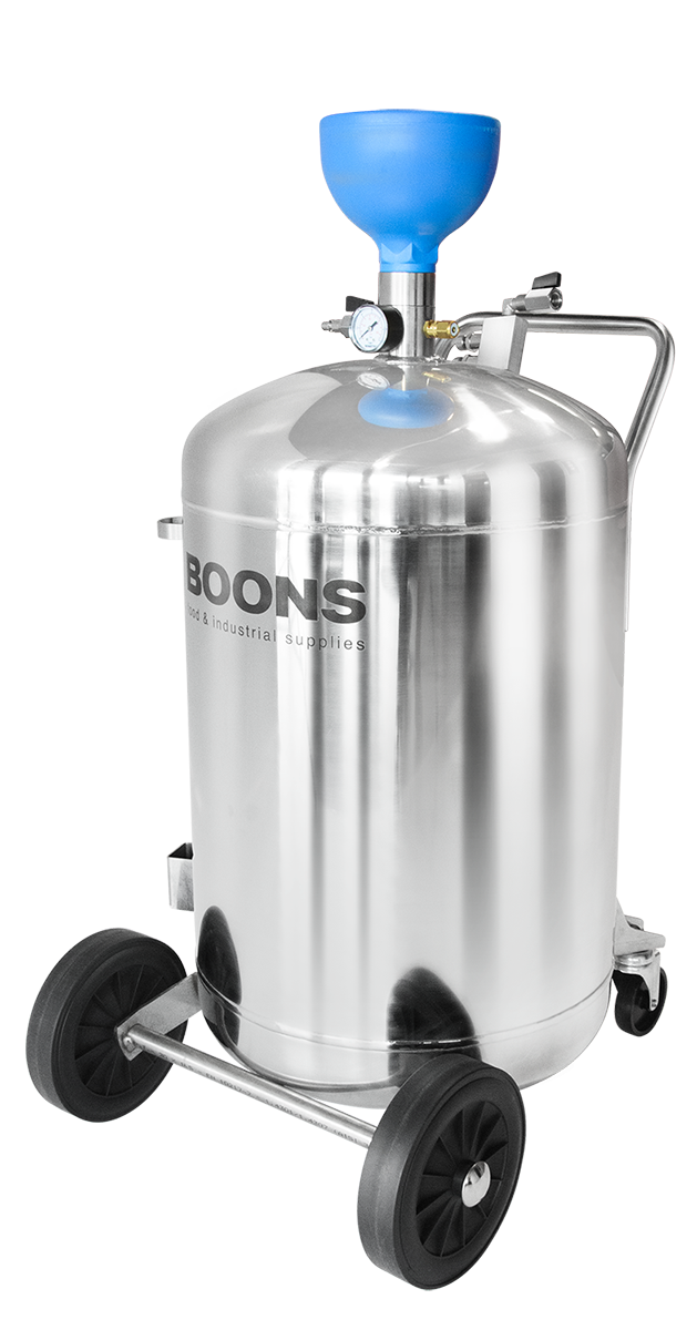 mobile foaming unit foamer 80 stainless steel mist or foam shampoo degreaser disinfectant BoonsFIS